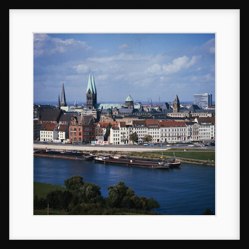 Weser River and Bremen in Germany by Anonymous