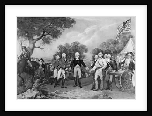 Lithograph of The Surrender of General Burgoyne by Anonymous
