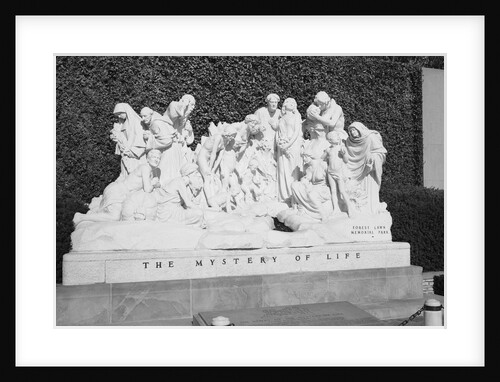 The Mystery of Life Statue at Forest Lawn Memorial Park by Anonymous