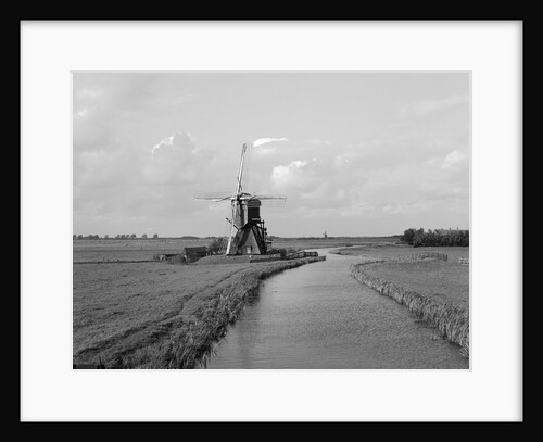Windmill and Canal by Anonymous