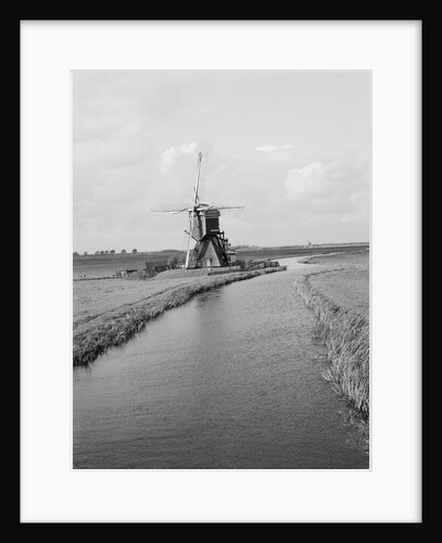 Windmill and Canal by Anonymous