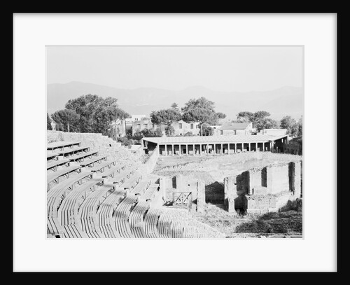 View of Stands at Teatro Scoperto With Gladiator Barracs by Anonymous