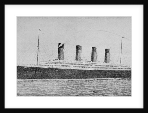 Illustration of the Titanic by Anonymous
