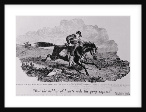 Rider for the Pony Express by Anonymous