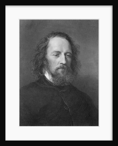 Portrait of English Poet Alfred Lord Tennyson by Anonymous