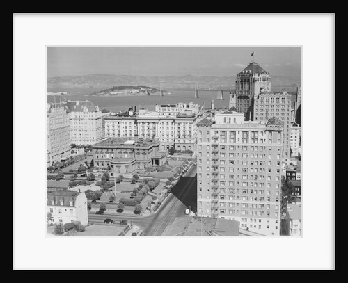 Aerial View of Nob Hill and Buildings by Anonymous