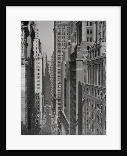 Aerial View of Buildings on Wall Street near Trinity Church by Anonymous