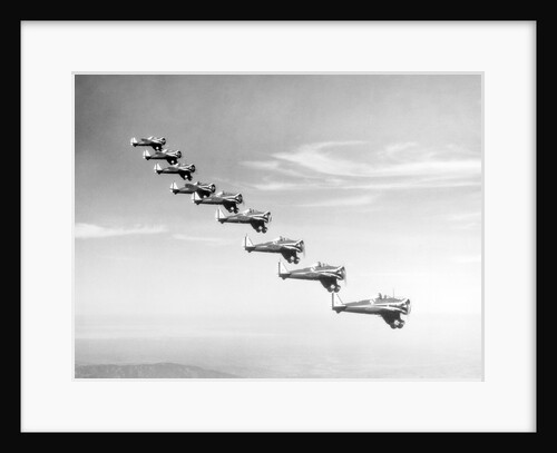 United States Army Monoplanes in Flight Formation by Anonymous