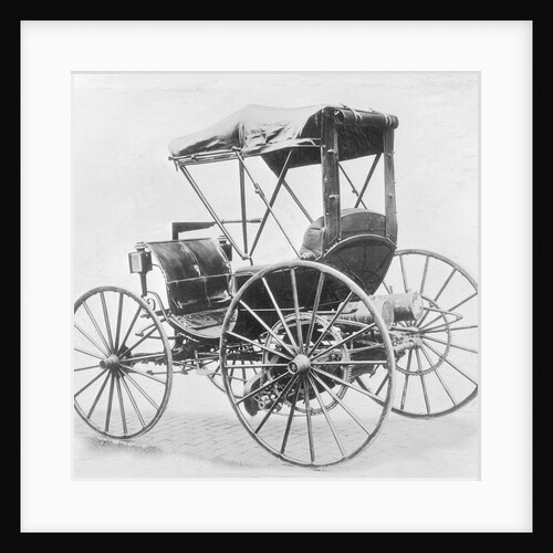 View of First Internal Combustion Motor Car by Anonymous