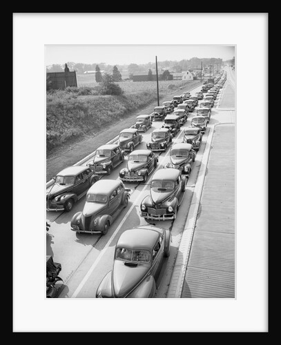 View of Cars in Heavy Traffic on Highway by Anonymous