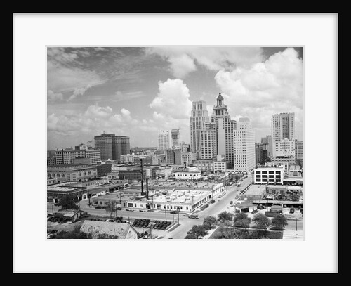 Skyline of Business Section of Houston, Texas by Anonymous