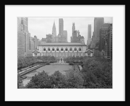 Bryant Park Looking Toward Public Library by Anonymous