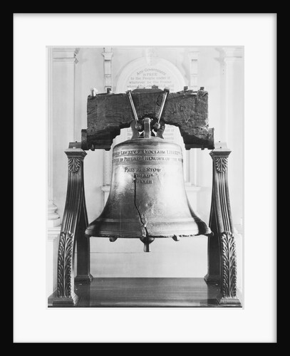 Display of the Liberty Bell at Independence Hall by Anonymous