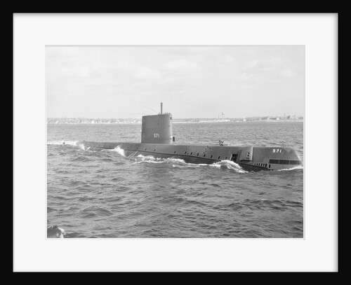 Military Submarine in Waters by Anonymous