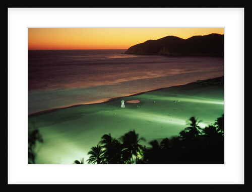 Beach in Acapulco at Sunset by Anonymous