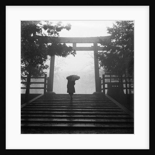Walking Towards a Japanese Torii by Anonymous