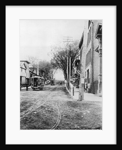Cars on an Electric Railway by Anonymous