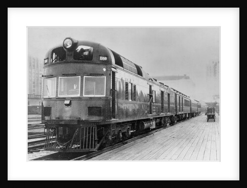 Diesel Electric Rail Car at North Station by Anonymous