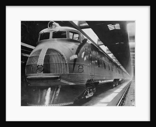 Diesel Electric Train at the Station by Anonymous