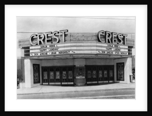 Entrance of Crest Theater by Anonymous