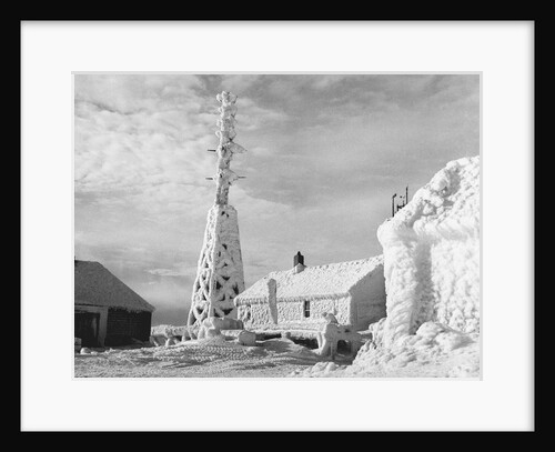 Ice Encrusted Building Atop Mount Washington by Anonymous