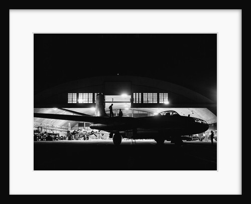 Mechanics Servicing a B-45 Bomber by Anonymous