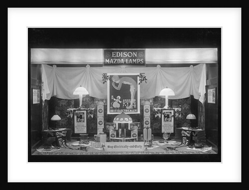 Electrical Display in Store Window by Anonymous