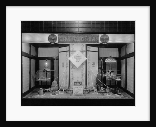 Wire Your Home Window Display by Anonymous