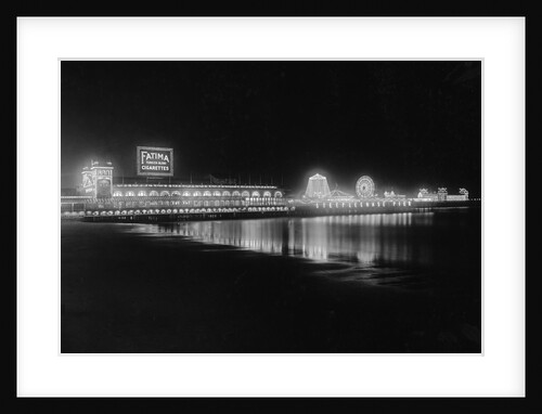 Steeplechase Pier at Night by Anonymous