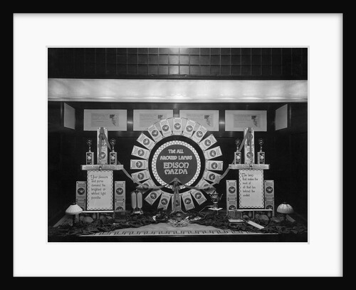 Window Display for Edison Mazda Lamps by Anonymous