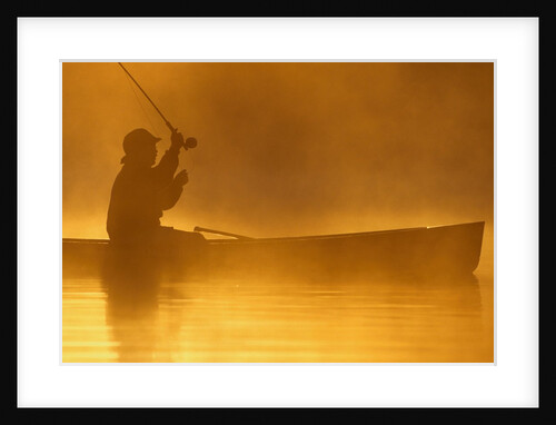 Fly Fishing from a Canoe by Anonymous