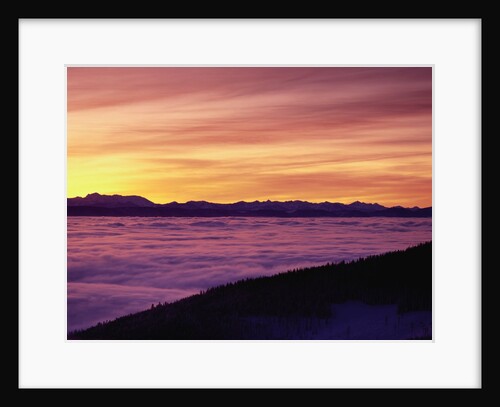 Livingston Range and Clouds by Anonymous