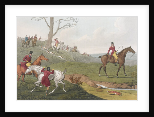 Huntsmen Remount as a Fox Breaks Cover by Anonymous