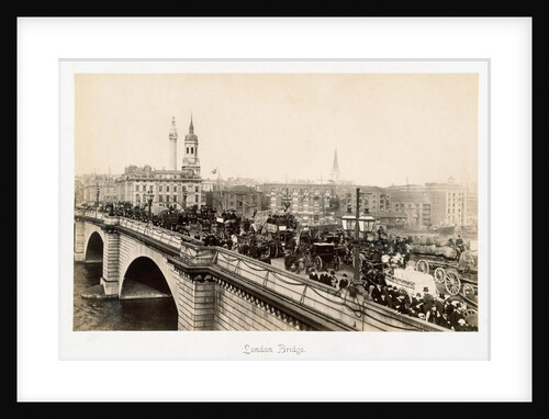 Traffic on London Bridge by Anonymous