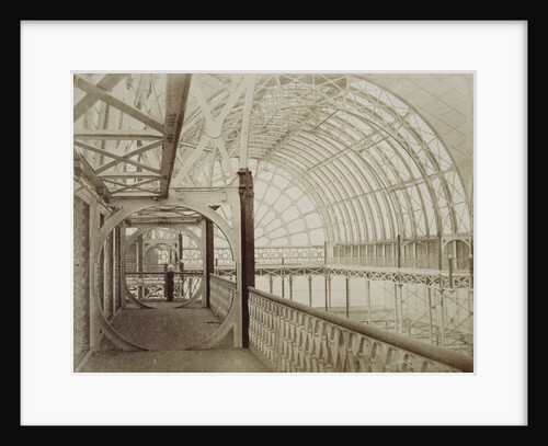 Photograph of Interior View Showing Upper Gallery in Crystal Palace, London by Philip Henri Delamotte