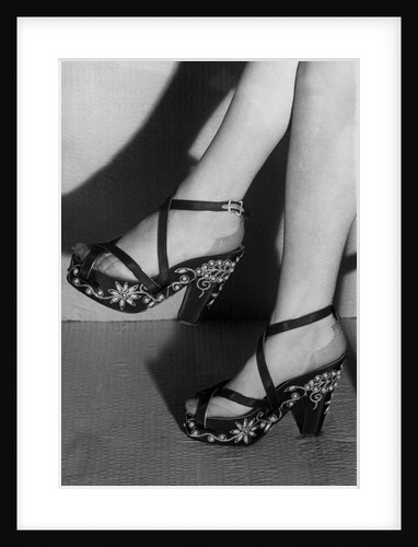 Woman Wearing Shoes From Paris by Anonymous