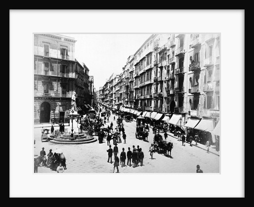 Via Roma, Naples, About 1880. by Anonymous