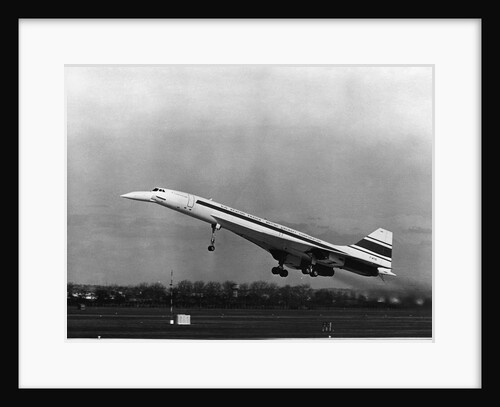 Taking Off For The First Time At 3.30 p.m. Is Concorde 001. by Anonymous