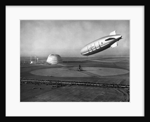 The Macon Approaches an Airfield by Anonymous