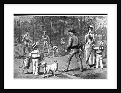 Edward Prince of Wales Playing Tennis in 1883 by Anonymous