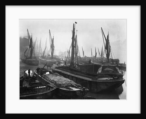 Boats Near Hammersmith Bridge by Anonymous