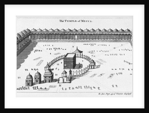 Engraving of The Temple of Mecca by Anonymous