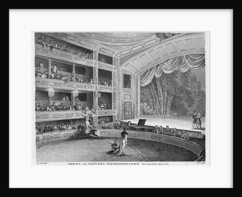 Arena of Astley's Amphitheatre, Surrey Road Illustration by Anonymous