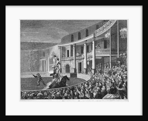 Internal View of the Royal Circus, St. George's Fields Print by Anonymous
