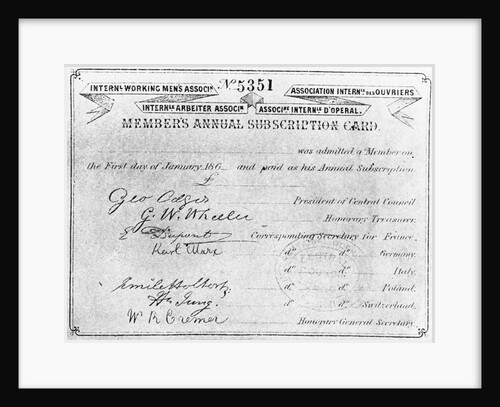 Membership Card by Anonymous