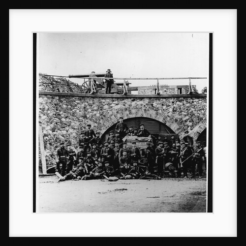 Prussian Soldiers at the Fort d'Aubervilliers by Anonymous