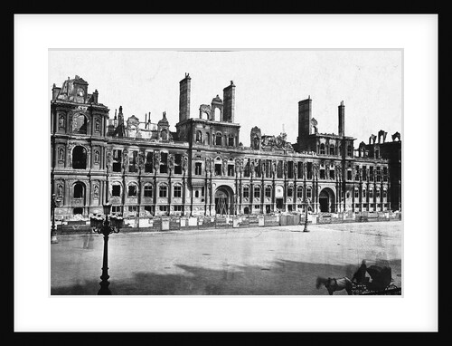 Damaged Hotel de Ville by Anonymous
