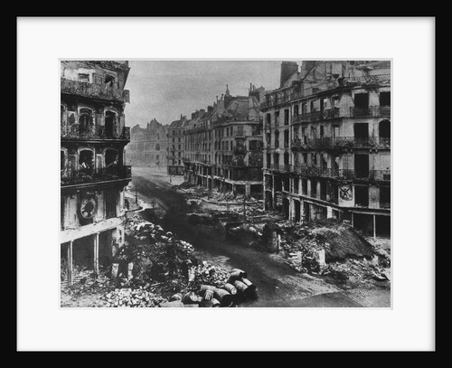 Damage in the Rue de Rivoli by Anonymous