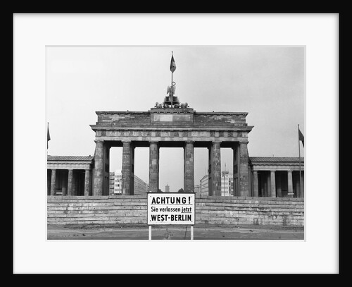 Brandenburg Gate, Berlin, 1966 by Anonymous