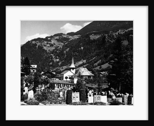 A Cemetery in Lauterbrunnen by Anonymous
